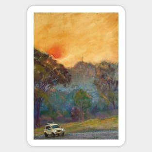 Bushfire sunset Sticker